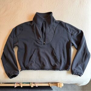 Lululemon Brushed Softstreme Ribbed Half Zip - Black 8